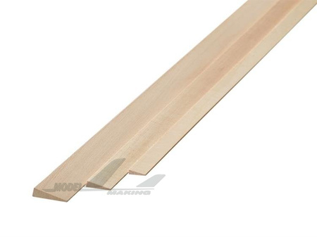 Listwa lipowa skośna 4mm x 15mm x 1000 mm