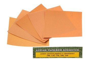 Zestaw papierów ściernych 115 x 120