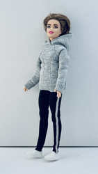 Zestaw ubranek dla lalki bluza i spodnie