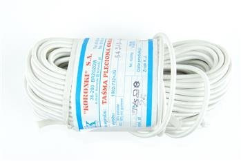 Guma okrągła sznurkowa TWARDA BIAŁA fi 4,0 mm