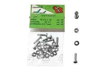 Komplet  wkrętów  M 2,5 x 10
