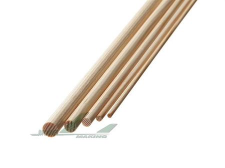 Listwa świerk okrągła fi 4,0mm - dł.1000 mm